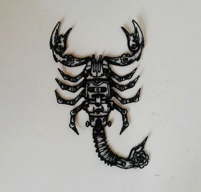 Steampunk Scorpion Handmade Sew-On Embroidered Patch from Ukraine - Image 1 of 4