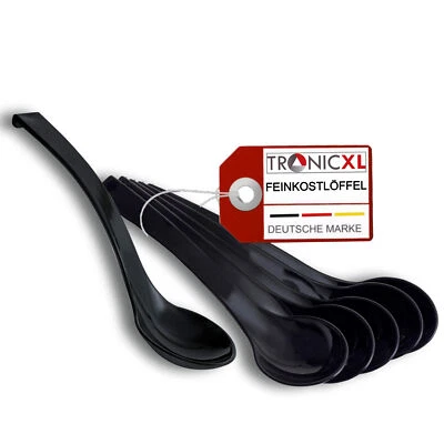 TRONICXL 60 piezas SAN cuchara de delicatessen apta para lavavajillas cuchara delicatessen cuchara de plástico S