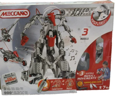 2005 Meccano Erector Speed Play Interactive Robot 3 Models 900+ Parts Sealed Bag - Image 1 of 4