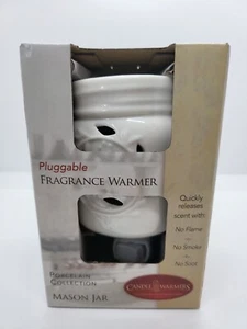 Pluggable Fragrance Warmer by Candle Warmers - Mason Jar - Porcelain Collection - Picture 1 of 6