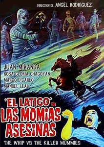 Juan Miranda THE WHIP VS THE KILLER MUMMIES (1980) Mex Superhero w/English subs - Picture 1 of 2