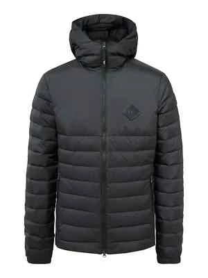 Chaqueta de plumón J. Lindeberg híbrida de texto para hombre negra mediana NUEVA CON ETIQUETAS AMOW06375 moda Foto 1 de 4