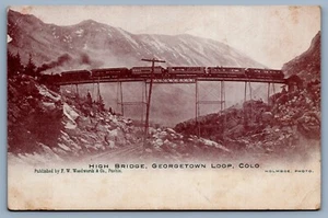 Postal The Georgetown Loop Railroad sobre Clear Creek Georgetown Colorado - Imagen 1 de 2