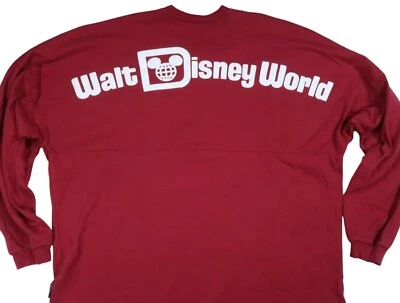 CAMISETA SPIRIT JERSEY XXL WALT DISNEY WORLD EPCOT MANGA LARGA MICKEY MOUSE ROJA Foto 1 de 4