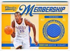 2010-11 Classics Kevin Durant Membership Materials Jersey #50 (265/499)