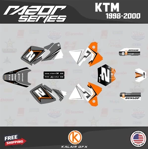 Graphics Kit for KTM 125SX 200SX 250SX 300SX 380SX (1998-2000) RAZOR-orange - Picture 1 of 6