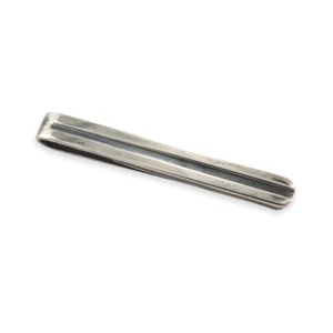 Vintage Hans Hansen Denmark Modernist Sterling Silver Tie Clip #728 - Picture 1 of 6