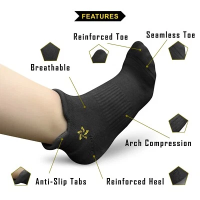 Elevate with Premium Badminton Socks - Thick, Durable & Comfortable Ankle Socks Foto 1 de 4