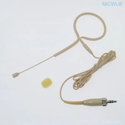 Beige earset Headset Microphone For Sennheiser G2 G3 G4 Wireless System - Image 1 of 3