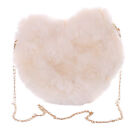 LB-222-4 Cream White Heart Fluffy Plush Party Bag Lolita Pastel Goth