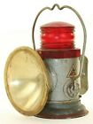 Delta Electric Company Lantern Safety Miners Railroad Red Lens Battery USA Works