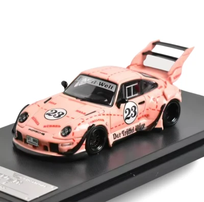 Street Weapon SW 1:64 RWB 993 Rauh-Welt Pink Pig Diecast Model Car Collector’s - Image 1 of 4