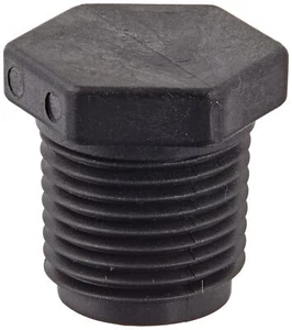 Banjo PLUG050 Polypropylen Rohrverschraubung, Stopfen, Schedule 80, 1/2" NPT Außengewinde, - Bild 1 von 1