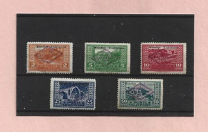 ALBANIA 1924 UM OVERPRINTED SET - OPENING OF NATIONAL ASSEMBLY - Picture 1 of 1