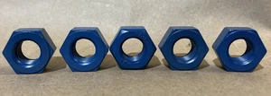 "Lote de 5 3/4"" 2HZW 01SA tuerca hexagonal azul xilano" - Imagen 1 de 4
