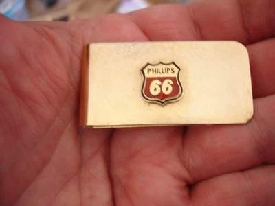 Bonito clip para dinero publicitario Phillips 66 vintage Foto 1 de 3