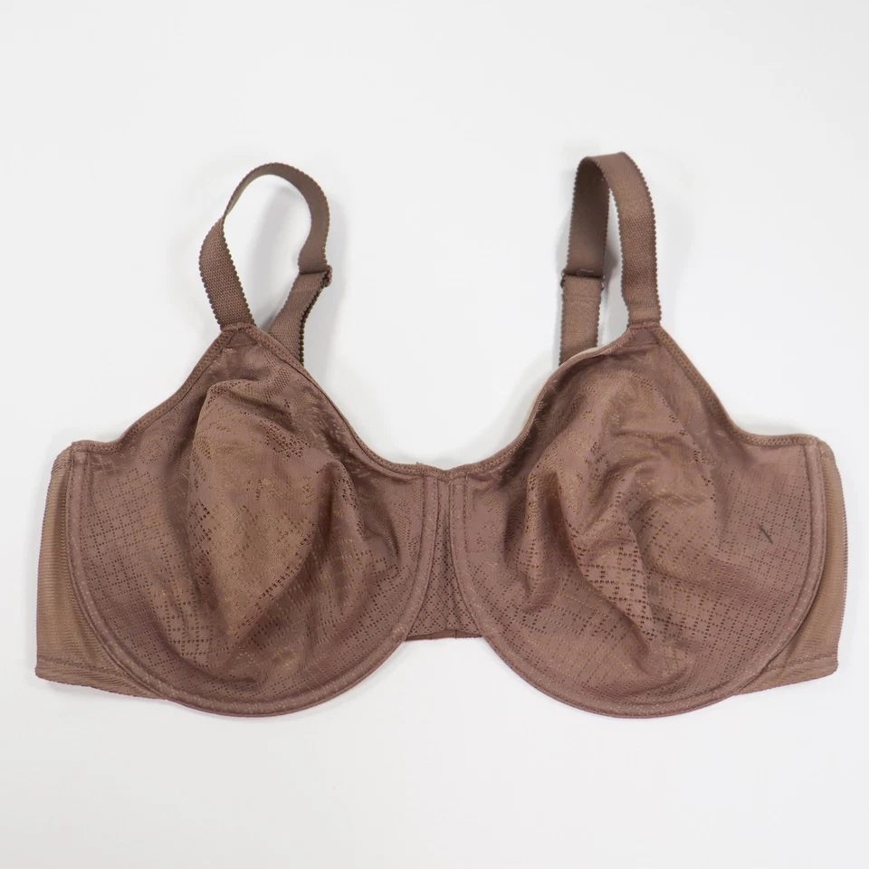 Wacoal Bra Size 44DD Visual Effects Underwire Unlined Lace Mocha 857210 - Image 1 of 4