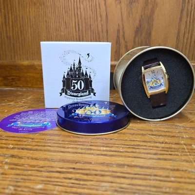 Reloj Pulsera Disney Disneyland 50 Aniversario en Lata Coleccionable - NUEVO Foto 1 de 4