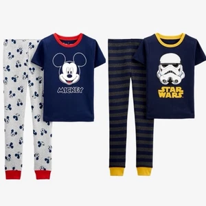 Carters Lot Bundle 3 Pairs of Boys 2-Piece 100% Snug Fit Cotton Pajamas • size 7 - Picture 1 of 8