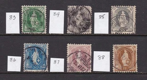 Switzerland Scott #83/88 - Perf 11.5 to 11.75 - High Cat Values - 1882/1904 - Picture 1 of 2