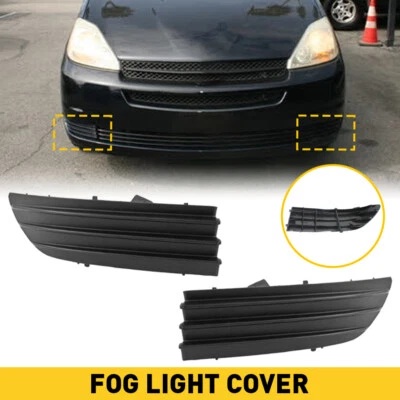 NEW Driver & Passenger Side Fog Light Cover Set For 2004-2005 Toyota Sienna EAW - Image 1 of 4