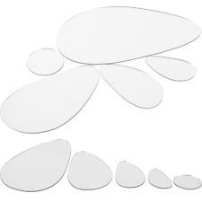  24 Pcs Kids Wall Decals Stickers Oval Mirror Kitchens Sticky