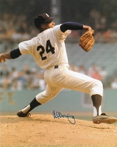 AL DOWNING NEW YORK YANKEES ACTION SIGNED 8x10 - Picture 1 of 1