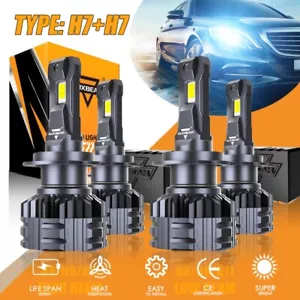 Faro LED alto bajo Canbus para Mercedes-Benz C250 C300 C350 AUXBEAM H7 - Imagen 1 de 14