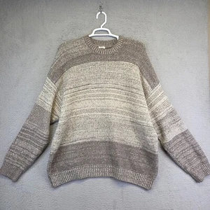 Suéter Abercrombie Fitch Hombres 2XL Gran Tamaño Suelto Grueso Suave AF Abuelo Avena - Imagen 1 de 12