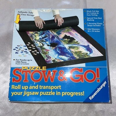 LN Ravensburger Puzzle Stow and Go Storage System roll up mat 46 x 26 Up To 1500 - Image 1 of 2