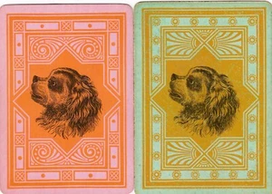 DOUGHERTY - 1800 TRIPLICATES - set of 2 - single vintage playing cards - Bild 1 von 1