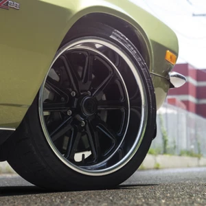 4 New 17" US Mags Rambler Gloss Black 17x8 5x4.75 Wheels Rims +1mm - Picture 1 of 8