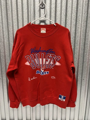 VTG 90’s Made in USA Washington Bullets NBA sweatshirt Size large Cover