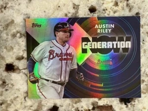 2022 TOPPS SERIES 2 GENERATION NOW CARD ATLANTA BRAVES AUSTIN RILEY #GN-35 - Foto 1 di 1