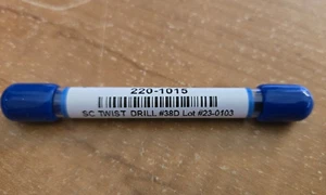OSG #38D Solid Carbide Twist Drill 220-1015 - Picture 1 of 3