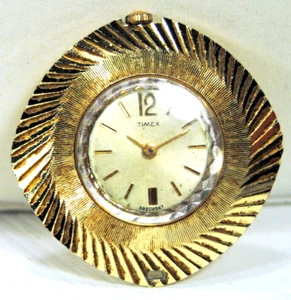 Vintage Timex Ladies Goldtone Jewelry Pendant Timex Watch 4cm X 4cm No Chain - Picture 1 of 3