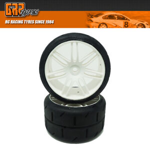 GRP GWH02-XM1 1:5 TC - W02 REVO XM1 ExtraSoft Tire w/ White Wheel (2)