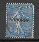 Andorra , France , 1931 , 1Fr Stamp O.P.  ,  Used , Cv$45