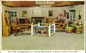 Vintage Postcard Borden Borden's Dairy Milk Advertising AD Elsie Elmer Cow 1950 - Picture 1 of 3