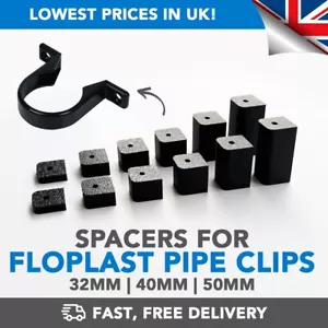 Spacer For Floplast Pipe Clips Brackets 32mm 40mm 50mm - Various Sizes! - Picture 1 of 1