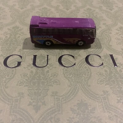 Matchbox Ikarus Coach Tour Bus Purple Airport Shuttle 1:140 Scale - Image 1 of 4