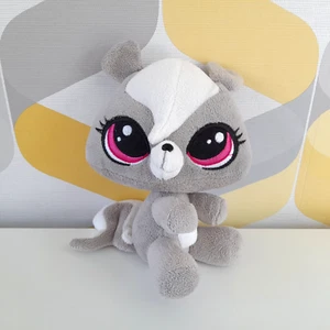Littlest Pet Shop Plush Toy Pepper Clark Grey Skunk Soft Plush Toy 2014 - Picture 1 of 6