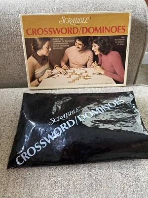 Vintage 1975 Collectible Scrabble Crossword Dominos  - Image 1 of 4