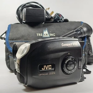 JVC GR-AX16E Camcorder VHSC Tape Analogue Retro 90s Video Camera, Case, Charger - Picture 1 of 14
