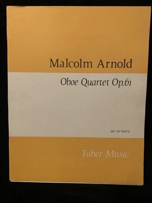 MALCOLM ARNOLD Oboe Quartet Op. 61 - FABER MUSIC - SET OF PARTS - Изображение 1 из 4