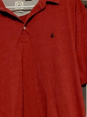 Volcom Polo Shirt Mens Xl Red Golf Beach Short Sleeve  - Image 1 of 4