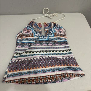 jessica simpson Halter Swim Suit TankTop Women Medium - Picture 1 of 10