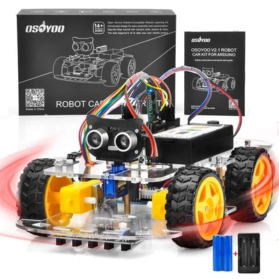 V2.1 Smart IOT Robot Car Kit for Arduino - Early STEM Education for Beginner ... - Image 1 of 4