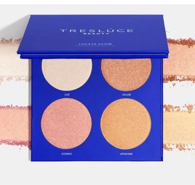 Tresluce Beauty Lucete Highlighter Palette Glow Quad Palette New In Box $36 MSRP - Image 1 of 3