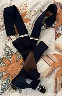 Nuevo sin etiquetas Tirantes de Trabajo con Botón de Alta Resistencia Carhartt Cuero Marrón Marino OS Foto 1 de 2